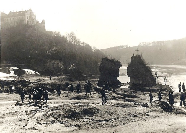 rheinfall bei niedrigwasser